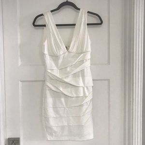 🔴SOLD🔴
 White Paneled Dress ✨